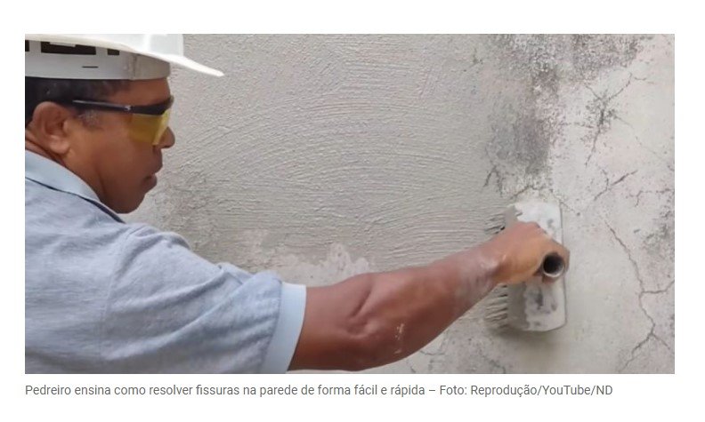 Adeus fissuras na parede! Pedreiro ensina a remover ‘pés de galinha’ do reboco