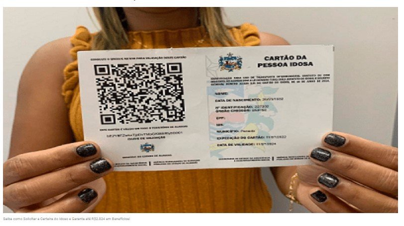Saiba como Solicitar a Carteira do Idoso e Garanta até R$2.824 em Benefícios!