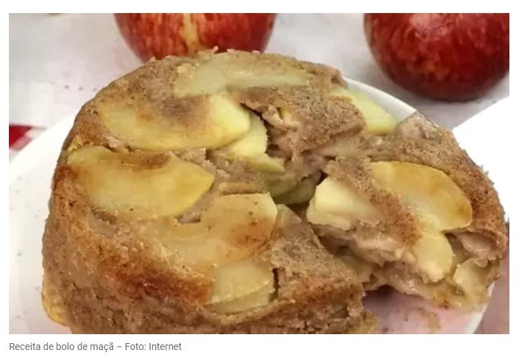‘Muita maçã, pouca massa’: bolo ‘afina cintura’ com apenas 6 ingredientes