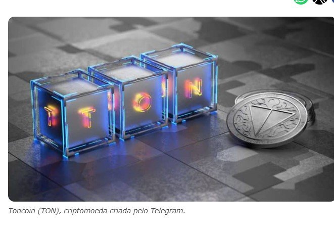 Criptomoeda criada pelo Telegram dispara e entra para lista de 10 maiores do mercado