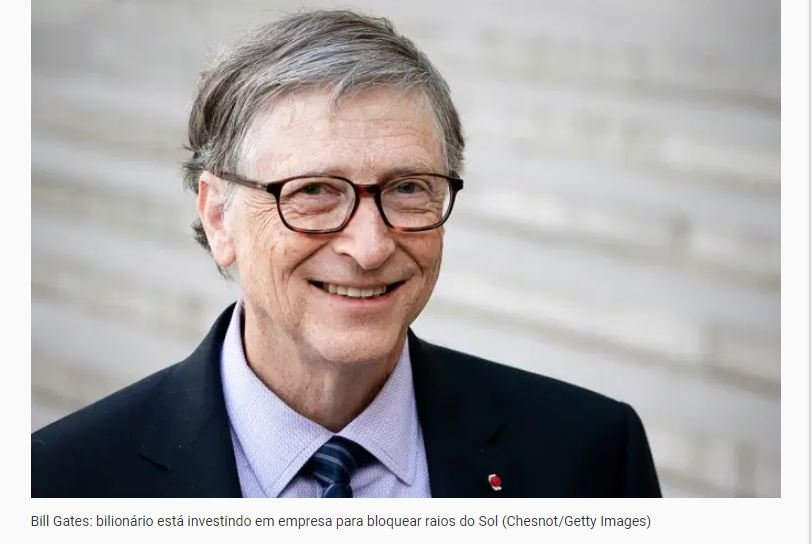 Os planos de Bill Gates para escurecer o Sol e reduzir o aquecimento global