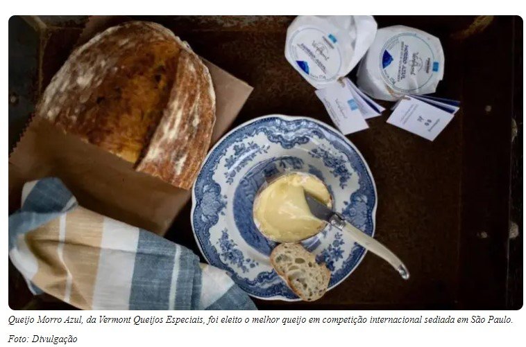 Melhor queijo do mundo é brasileiro, Morro Azul vence concurso internacional