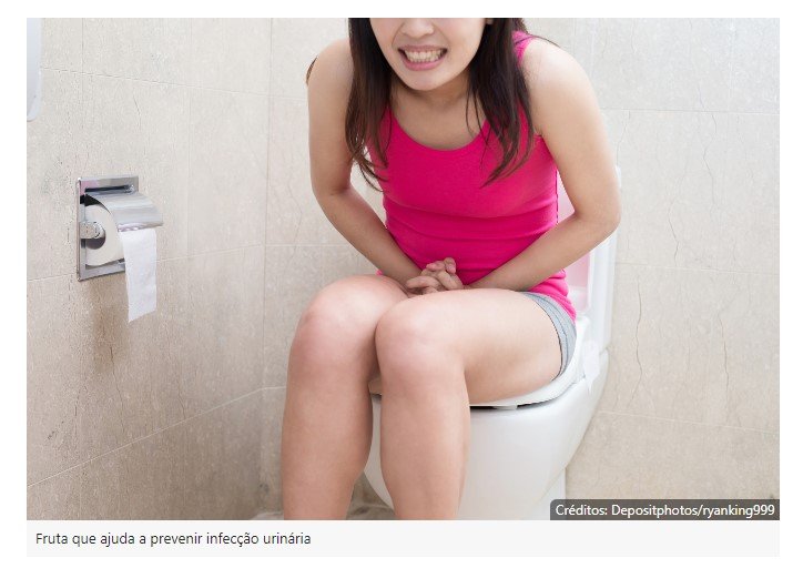 Qual a melhor fruta para prevenir infecção urinária?