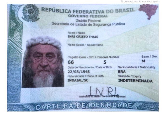 Homem que se diz Jesus reencarnado usa lei federal e muda nome; veja