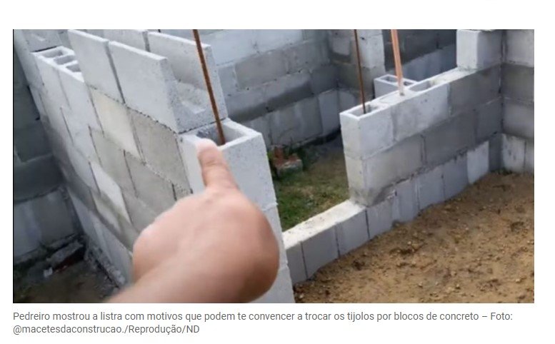 Pedreiro revela a lista com 12 vantagens do bloco de concreto