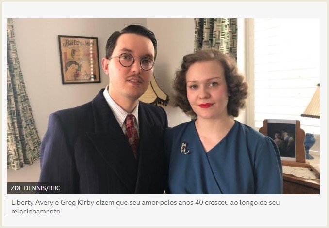 O casal que vive como se estivesse nos anos 1940: 'É uma vida simples'