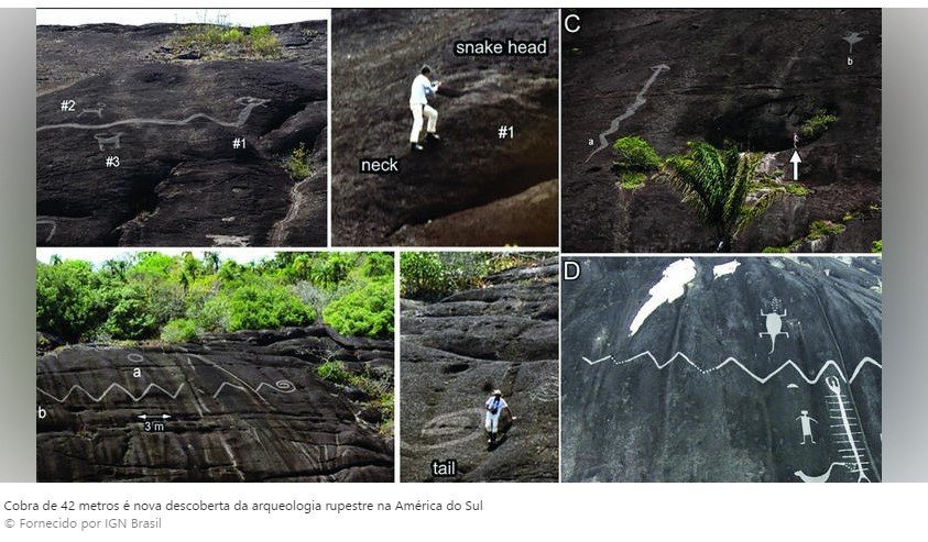 Cobra de 42 metros é nova descoberta da arqueologia rupestre na América do Sul