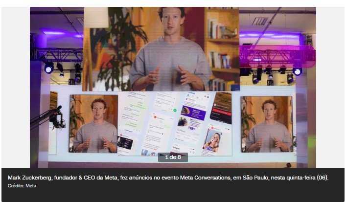 Brasileiros são os que mais enviam áudios e figurinhas no WhatsApp, diz Mark Zuckerberg