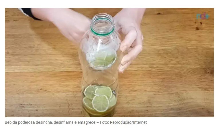 Desincha, desinflama e emagrece rapidamente: nutricionista ensina bebida poderosa