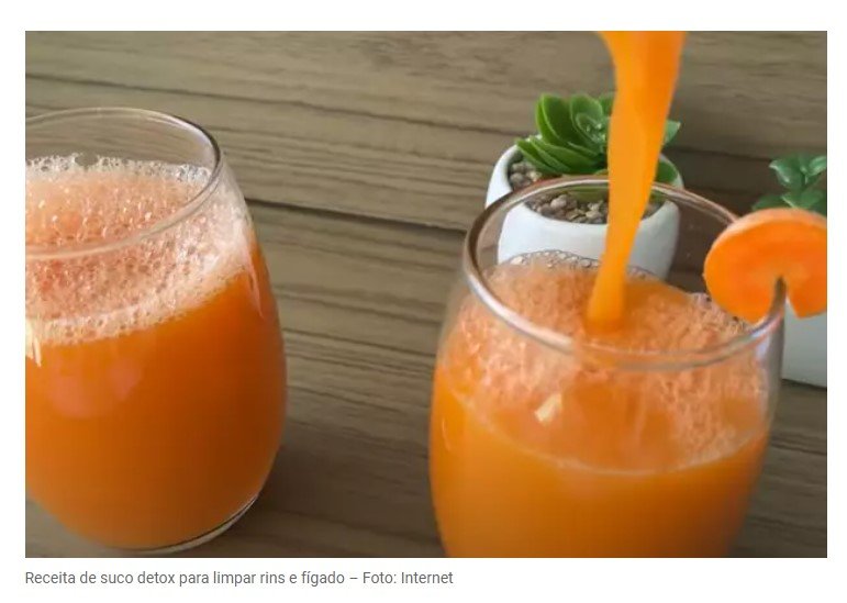 ‘Faxina nos rins e no fígado’: junte 3 ingredientes e faça receita de suco detox