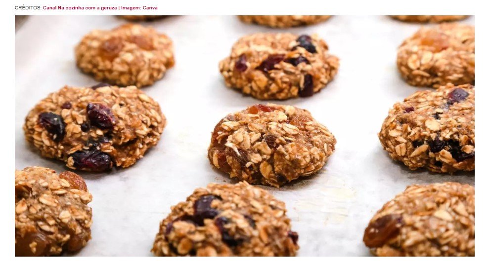 Biscoitinho de Banana com Aveia na Versão Saudável Sem Leite, Sem Açúcar e Nem Ovos