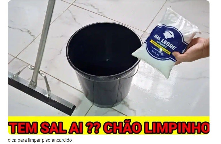 Dica para limpar piso encardido sem usar produtos para limpeza mais pesadas