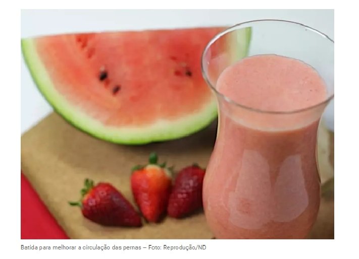 Melhore a circulação das pernas com receita de batida de apenas 4 ingredientes