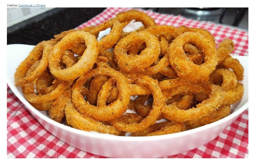 Anel de Cebola Crocante e Delicioso Pronto em Poucos Minutos