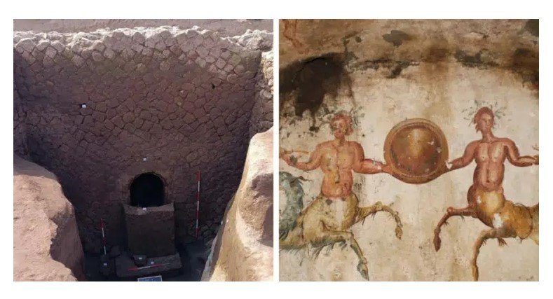 Arqueólogos italianos abriram uma tumba de 2.000 anos e encontraram algo 'sem precedentes'