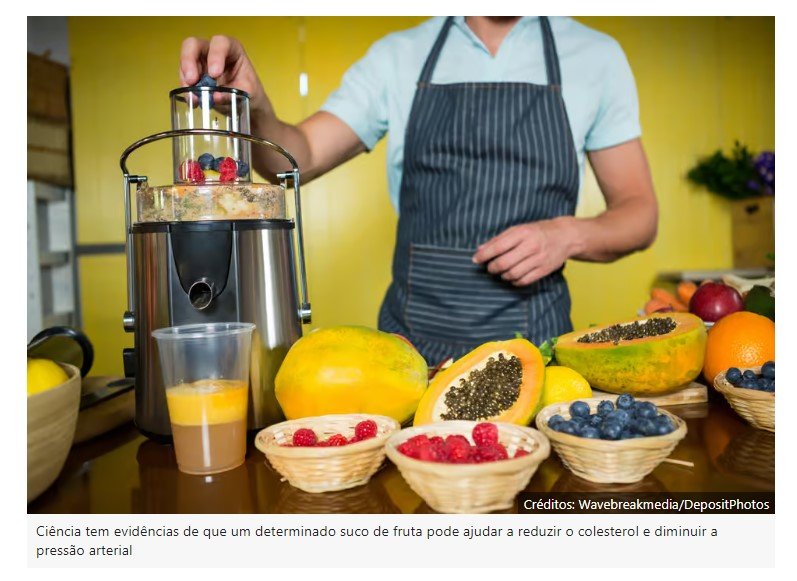 O suco que pode reduzir o colesterol e a pressão arterial