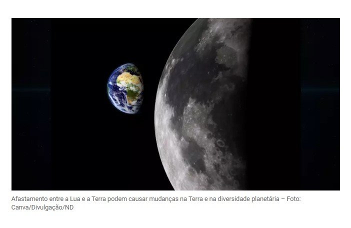 Lua está se afastando da Terra e já há um prazo para que os efeitos sejam sentidos por nós