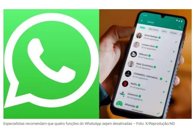 4 recursos do WhatsApp que você deve desativar pela sua segurança, segundo especialistas