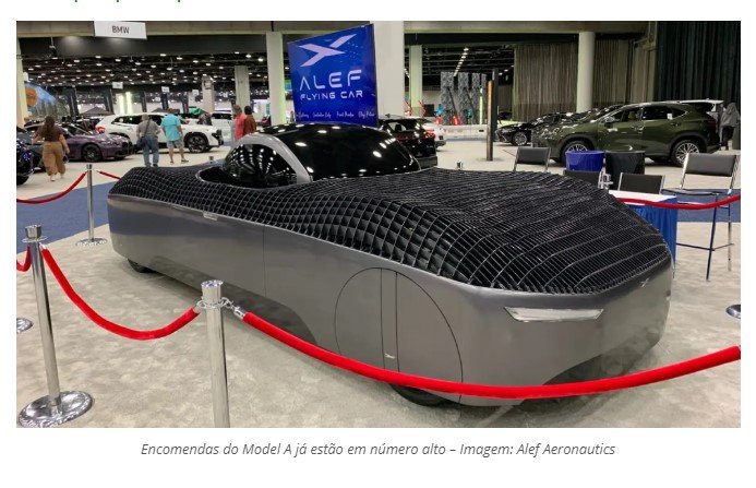 Carro elétrico voador já tem mais de 3 mil pedidos na pré-venda