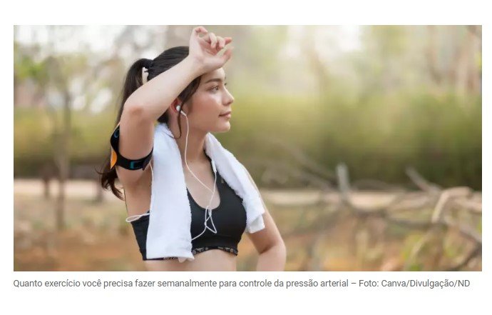Quanto exercício você precisa fazer semanalmente para controlar sua pressão arterial?