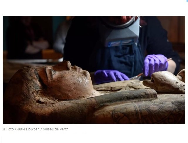 Cientistas escoceses 'ressuscitam' múmia de antiga princesa africana de 2,5 mil anos (FOTOS)