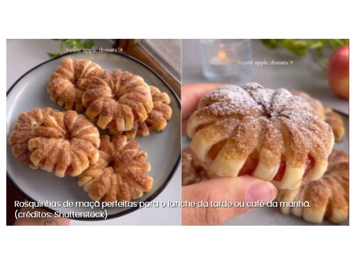 Rosquinha de maçã é a receita fácil perfeita para comer no lanche da tarde ou de sobremesa; aprenda como fazer