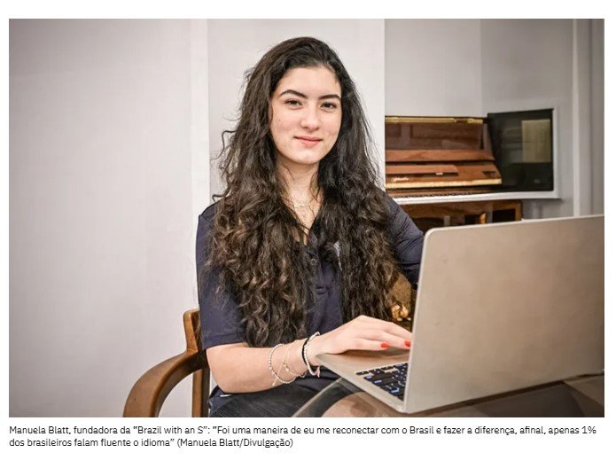 Essa brasileira criou um projeto que ajuda brasileiros a aprender inglês online e de graça