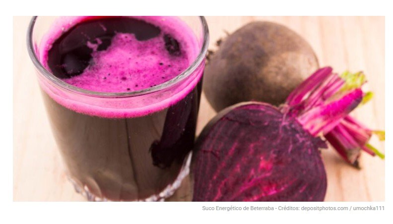 Receita de Suco Energético de Beterraba e Maçã para Disposição
