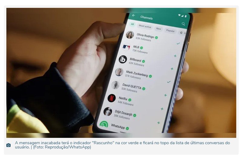 WhatsApp lança nova função para ajudar os 'distraídos'