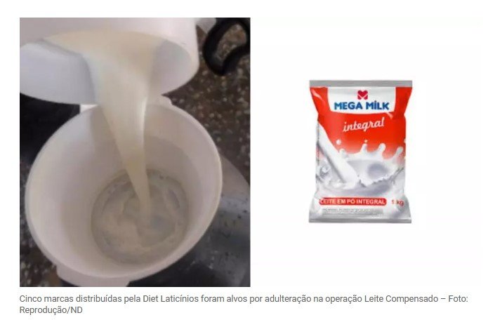 Leite Compensado: veja quais são as marcas adulteradas com soda cáustica e água oxigenada