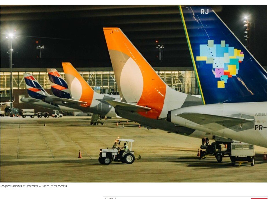 Somente em dezembro, Azul, Gol e Latam receberam 14 aviões direto das fábricas da Embraer, Boeing e Airbus
