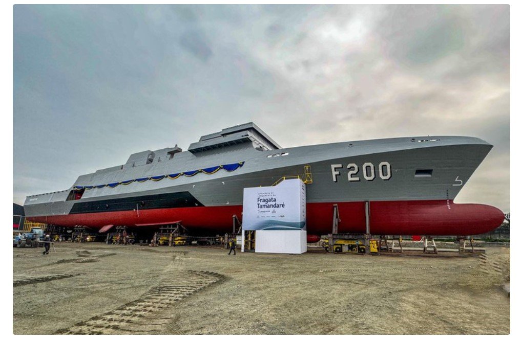 Marinha constrói terceiro navio do Programa Fragatas Classe Tamandaré