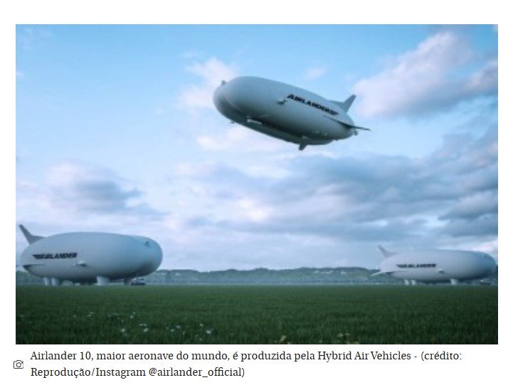 Maior aeronave do mundo ganha data para decolar