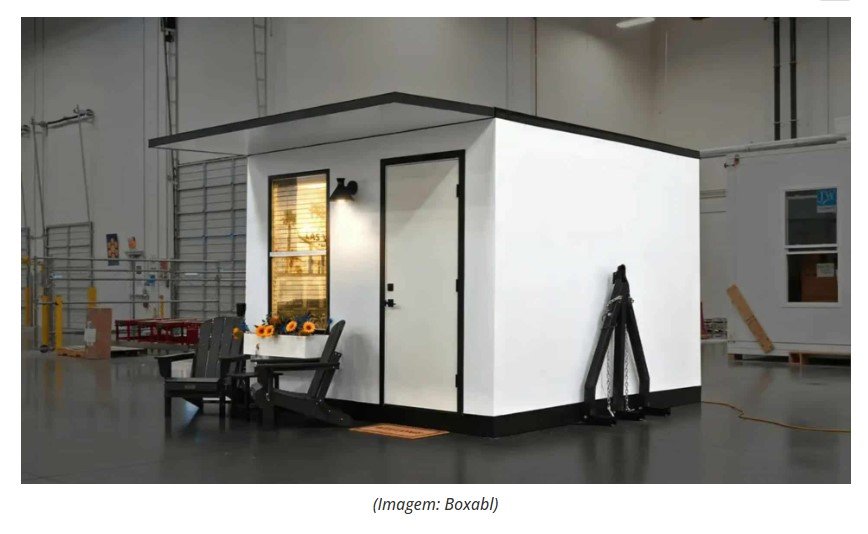 Mini casa dobrável leva só 60 minutos para ser montada