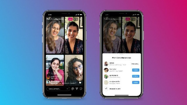 Instagram anuncia 'Salas Ao Vivo' com lives de até quatro pessoas