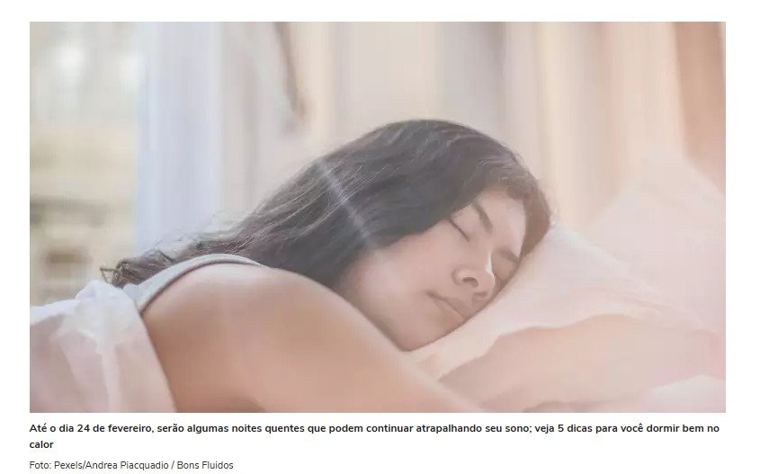 Como dormir bem no calor sem ar condicionado? Veja cinco dicas práticas