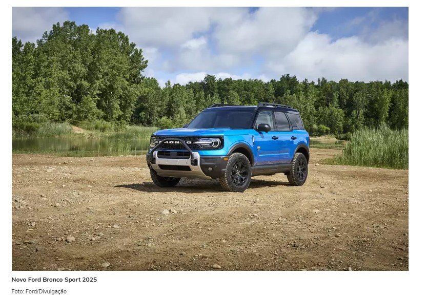 Ford confirma chegada do novo Bronco Sport 2025 reestilizado ao Brasil