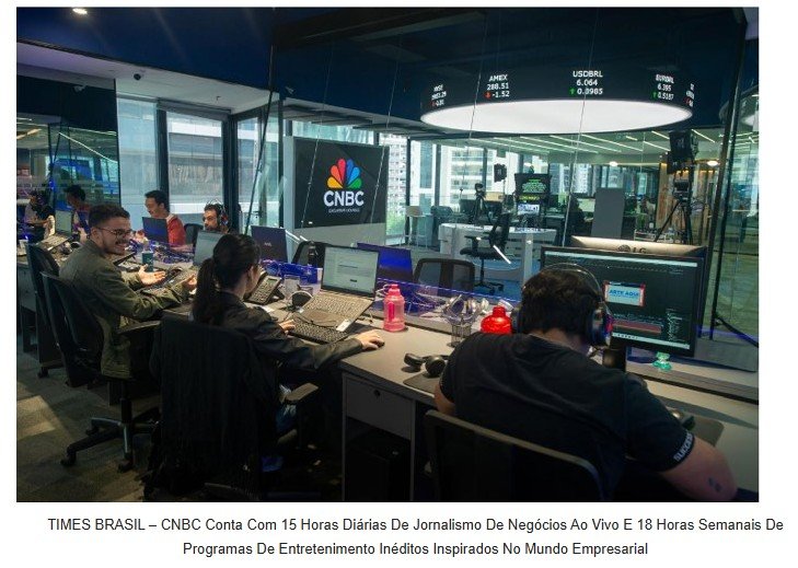 Pluto TV lança canal Times Brasil – Licenciado exclusivo CNBC