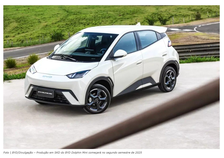BYD só deve ter produção nacional de fato no segundo semestre de 2026