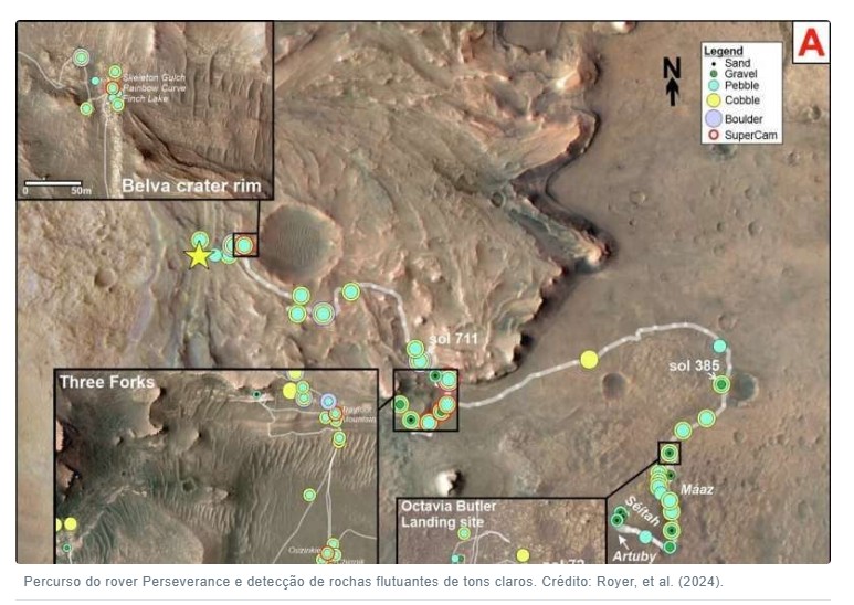Rover Perseverance encontra minerais inesperados em Marte que apontam para a possibilidade de vida