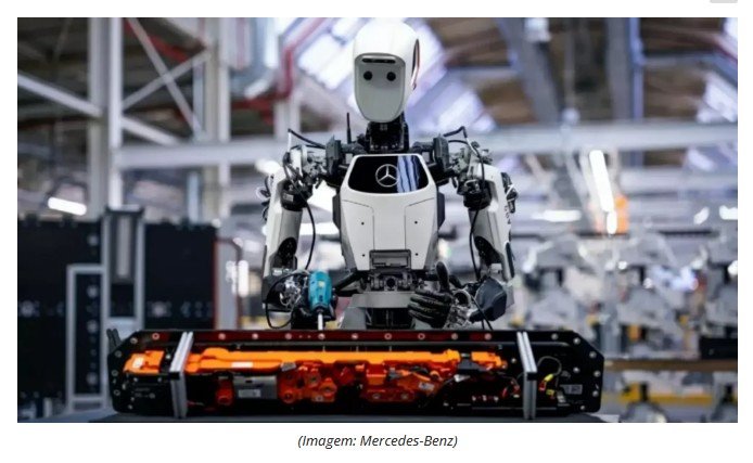 Robôs humanoides assumem tarefas de humanos em fábrica da Mercedes