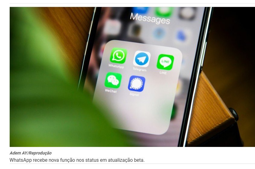WhatsApp anuncia função nos status parecida com MSN