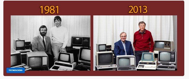 O dia em que Bill Gates e Paul Allen recriaram a foto mais icônica da história da Microsoft
