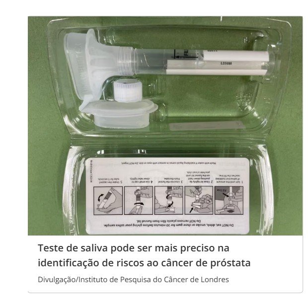 Como um simples teste de saliva feito em casa pode ajudar a identificar o câncer de próstata