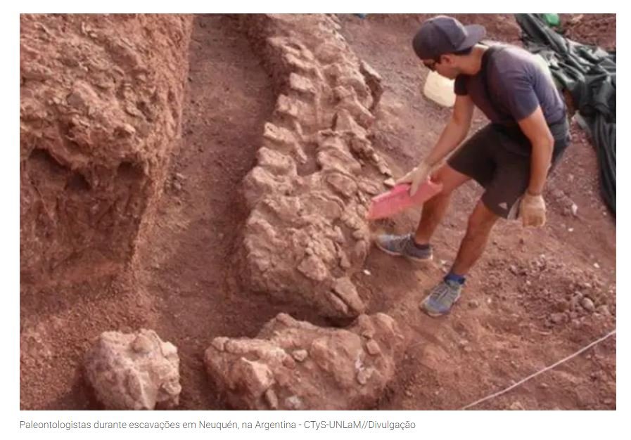 Novo titanossauro descoberto na Argentina é mais antigo da espécie