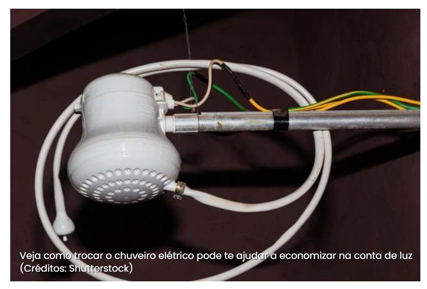 O chuveiro elétrico é um dos vilões da conta de luz, mas há um substituto que pode ser bem mais econômico