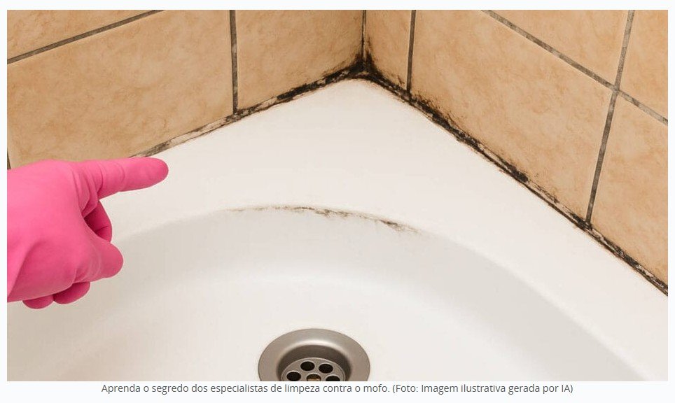 Como remover mofo preto dos azulejos do banheiro com esse truque dos especialistas