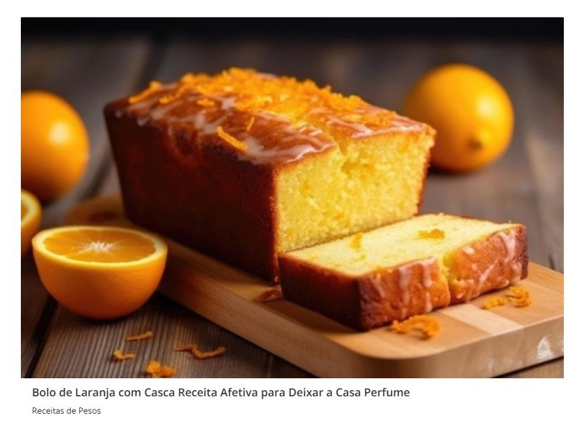Bolo de Laranja com Casca uma Receita Rústica Saborosa e Perfeita para o Café
