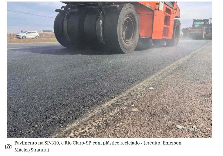 Asfalto feito de plástico reciclado eleva sustentabilidade de rodovias
