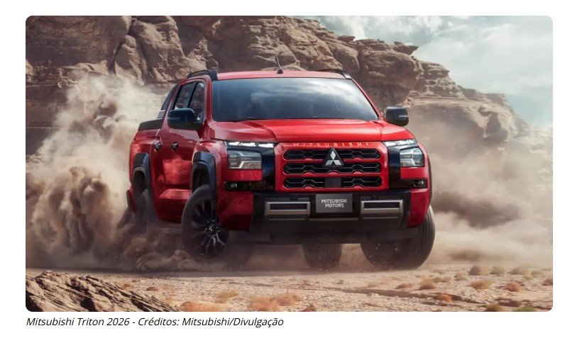 Conheça a picape Mitsubishi que faz 14,2 km/l e vira sonho de consumo dos brasileiros